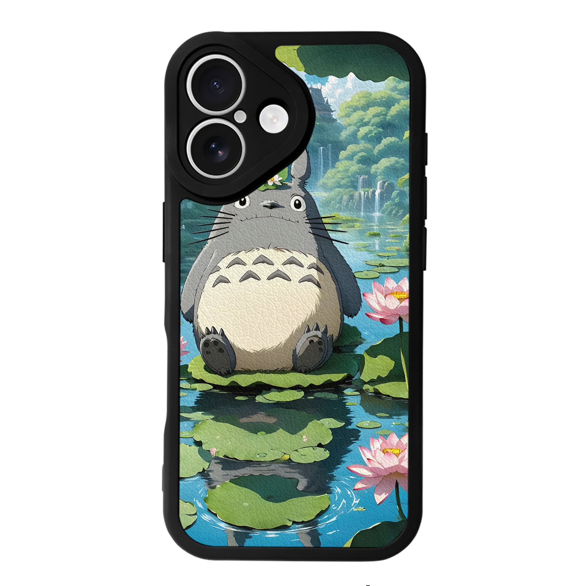となりのトトロ 草壁メイ 草壁サツキ My Neighbor Totoro Satsuki Kusakabe Mei Kusakabe 【iPhone 16シリーズ対応】シリコンスマホケース（レザー調） 材質：シリコン